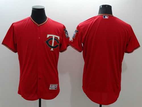 Minnesota Twins Customized Men's Red Flexbase Collection Stitched Baseball Jersey